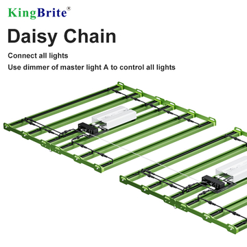 Separate Switches For UV/IR , KingBrite Led 600W Samsung LM301H EVO Mint White with Green UV IR LED Grow Light