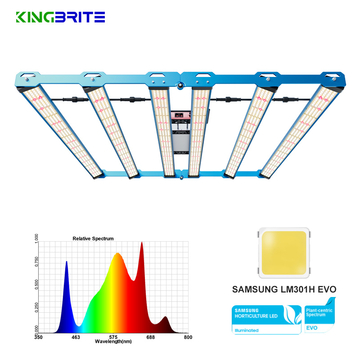 EU Warehouse, KingBrite 480W Samsung LM301H EVO LED Grow Light with Osr 660NM 730NM Full Spectrum Rotatable Bar Grow Light