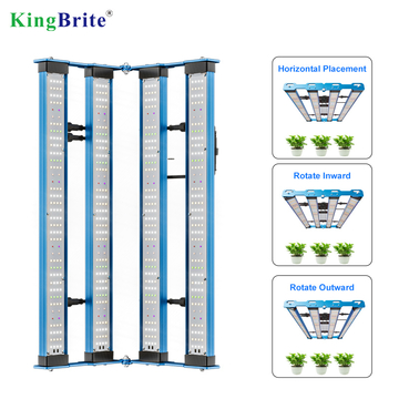 NO Tax to EU, UV IR Separate Switches, KingBrite 240W Samsung LM301H EVO Mint White with Emerald Green LED Grow Light Bar