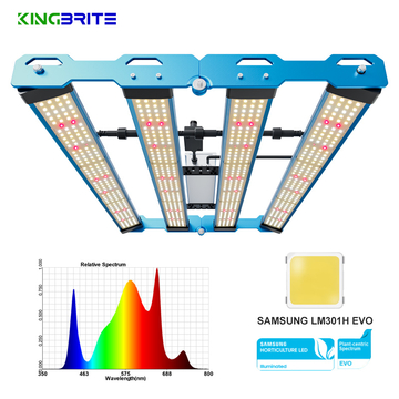 NO TAX to EU, 2024 KingBrite P55 240W Samsung LM301H EVO LED Grow Light Bar For 2 x 2 ft Tent