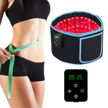 KingBrite home use wearable Red light therapy belt for pain relief with chargeable battery nir light therapy belt