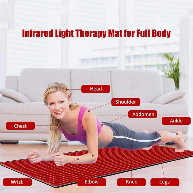 New Arrival Full Body Therapy Pad Red &amp;Near Infrared 660nm 850nm Red Light Therapy Bed Mat Blanket for Pain Relief